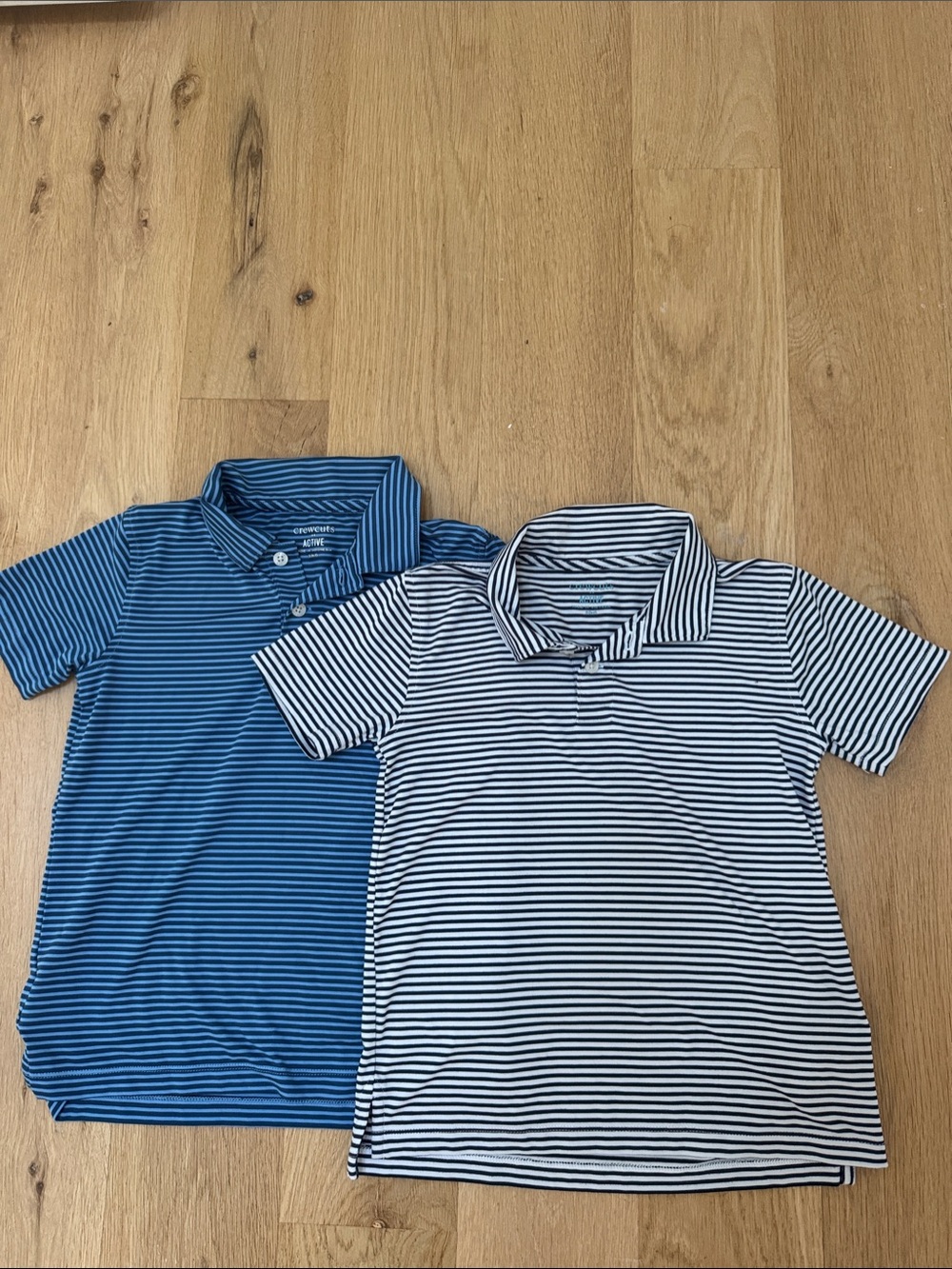 Crewcuts Boys' Stripe Polo Duo - Blue & White